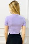 135817 135817-4210 Asimetrik Crop Bluz